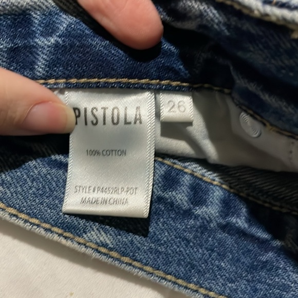 PISTOLA High Rise Denim Shorts Size 26 - Picture 3 of 4